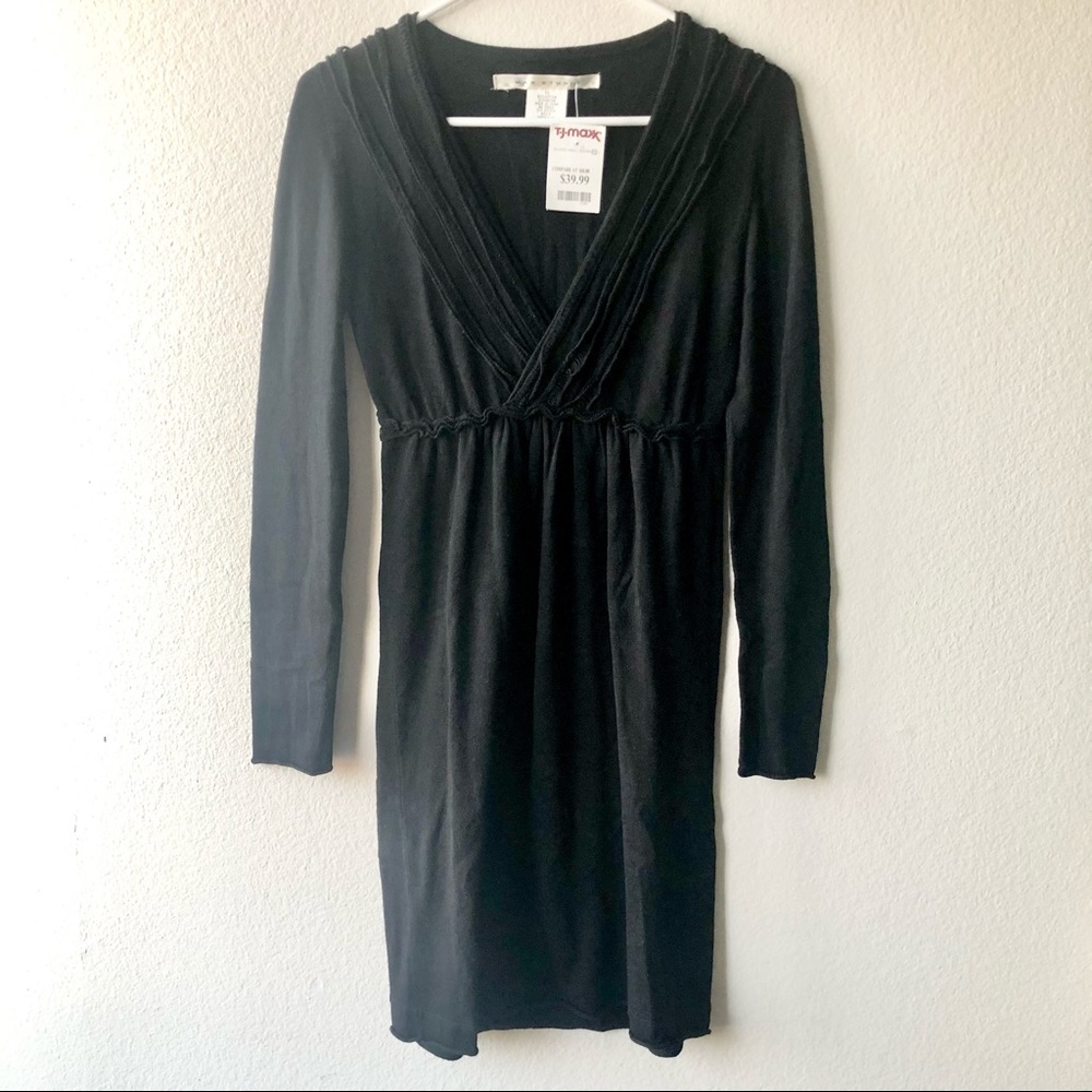 NEW Max Studio Black Long Sleeve Dress